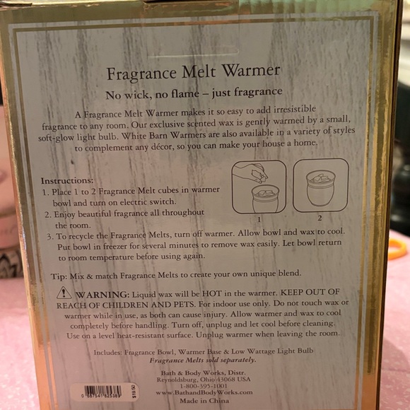 White Barn Ivory Fragrance Melt Warmer BNIB with 2 melts - Picture 3 of 6